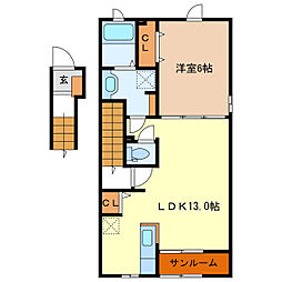 津駅 6.4万円