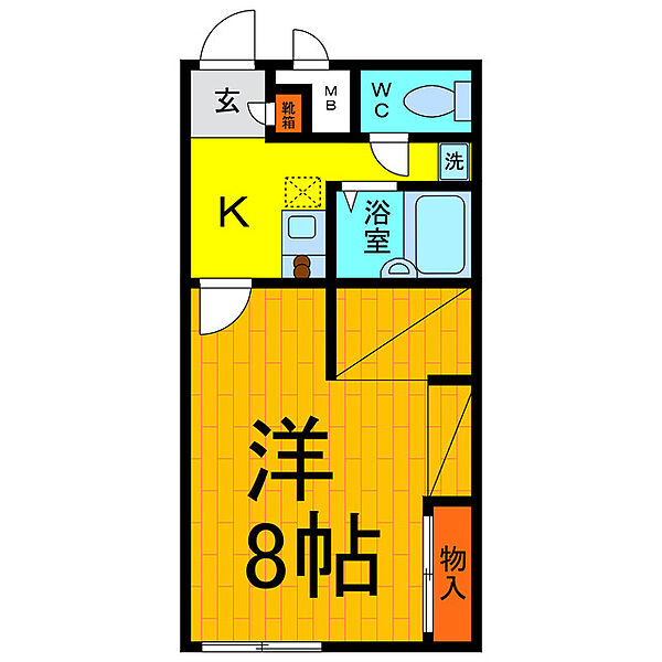 レオパレス　クレール鳴門 101｜徳島県鳴門市鳴門町高島字中島(賃貸アパート1K・1階・23.18㎡)の写真 その2