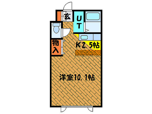 工藤マンション 104｜北海道函館市上野町(賃貸アパート1K・1階・31.42㎡)の写真 その2