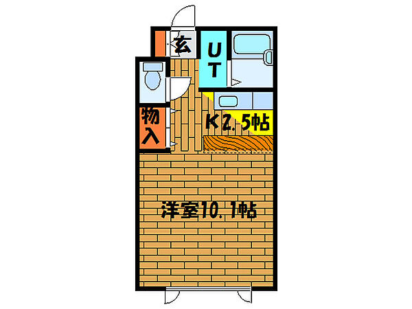 工藤マンション 203｜北海道函館市上野町(賃貸アパート1K・2階・31.42㎡)の写真 その2