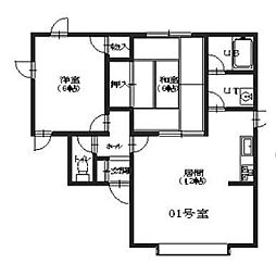 ガーデン川原I 2階