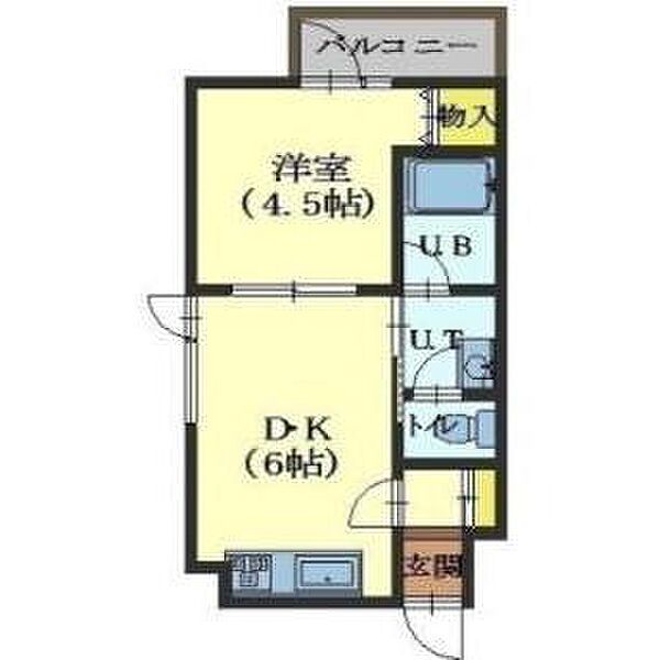 カトレアハウス 201｜北海道函館市日吉町１丁目(賃貸アパート1DK・2階・25.01㎡)の写真 その2