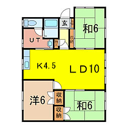 永山2−11二戸借家