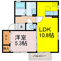 グランメール桜町D  ｜ 埼玉県行田市桜町３丁目（賃貸アパート1LDK・1階・39.21㎡） その2