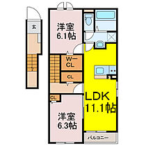 メゾン・ド・サガ  ｜ 埼玉県加須市南篠崎（賃貸アパート2LDK・2階・58.57㎡） その2