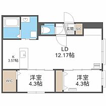 パレス楸　パレスヒサギ  ｜ 北海道札幌市中央区北十六条西１５丁目（賃貸マンション2LDK・1階・54.13㎡） その2