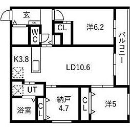 ヴィレッジ円山テラス 2階/206