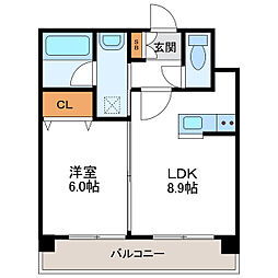 赤いマンション北大前 3階/-
