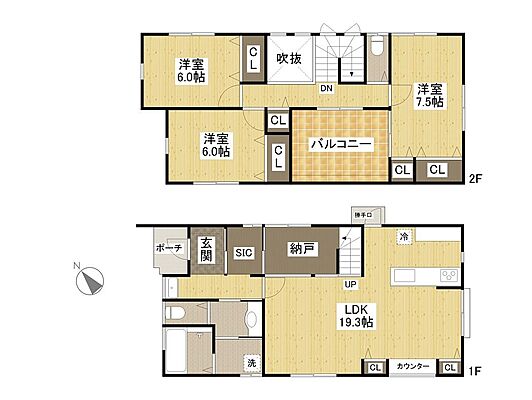 間取り 広島県広島市安佐南区長楽寺1丁目