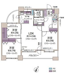 間取図画像 3LDK