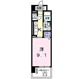 GrandArbre 1Kの間取図画像