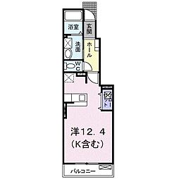 寿町イリーデ ワンルームの間取図画像
