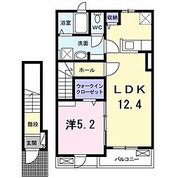 メゾン・ド・プティアンジュ 1LDKの間取図画像