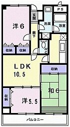 レソール 3LDKの間取図画像