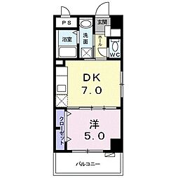 ルピナス 1DKの間取図画像