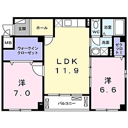間取図画像 2LDK