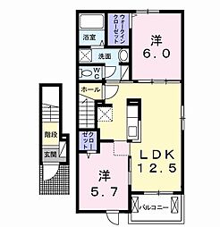 メルティー・アイ3 2LDKの間取図画像