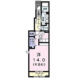 マ・メゾン3 ワンルームの間取図画像