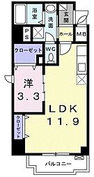 アールメゾン道頓堀 1LDKの間取図画像