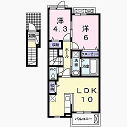 グランテラス 2LDKの間取図画像