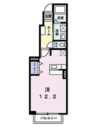 ラフレシールはなみずき ワンルームの間取図画像