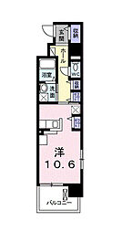 サンリット3 ワンルームの間取図画像