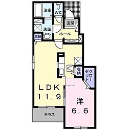 パルティータ 1LDKの間取図画像