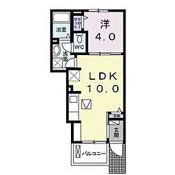 ブランヴェール 1LDKの間取図画像