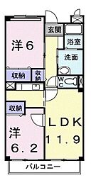 モアエレガント 2LDKの間取図画像