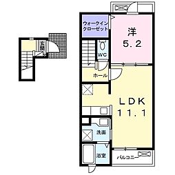 マーベラスK2 1LDKの間取図画像