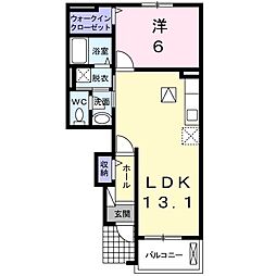 コルティーレ 1LDKの間取図画像