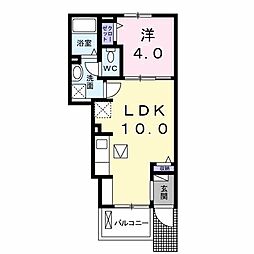 サンモール-MA 1LDKの間取図画像