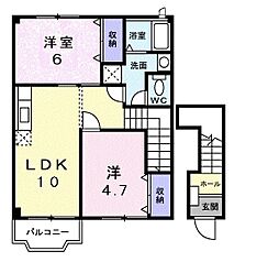 ブリッサモード 2LDKの間取図画像