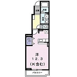 グランデカメリア山の手7 ワンルームの間取図画像