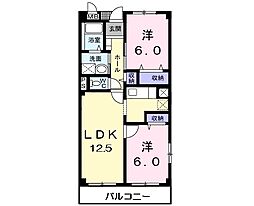 レジダンスY 2LDKの間取図画像