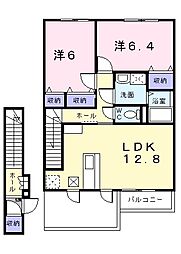 プリムラ 2LDKの間取図画像