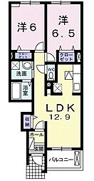 ピクシーラビットC 2LDKの間取図画像