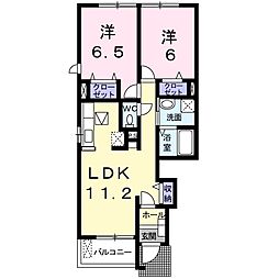 グランツ柳瀬 2LDKの間取図画像