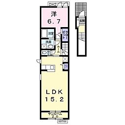ファイン大村 1LDKの間取図画像