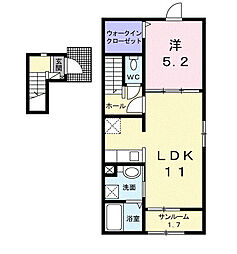 ピアイースト 1LDKの間取図画像