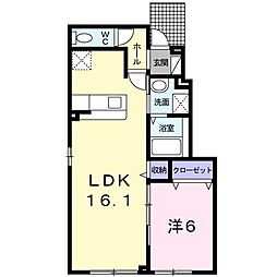 間取図画像 1LDK