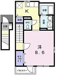 ミルト江古田 ワンルームの間取図画像