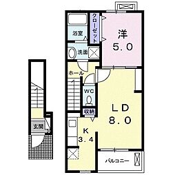 ノイグランツ 1LDKの間取図画像