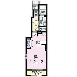 コッコラーレ ワンルームの間取図画像