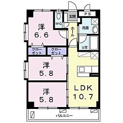 コンドミニアムS・Y3 3LDKの間取図画像