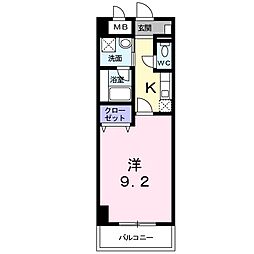 グロースリング 1Kの間取図画像