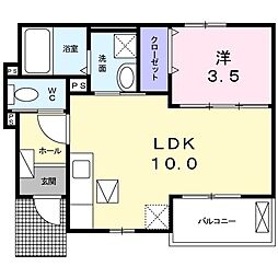 DKソラーレ大村駅前 1LDKの間取図画像