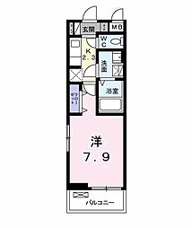 グランフェリシア 1Kの間取図画像