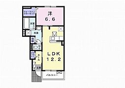 レーベンハイム 1LDKの間取図画像