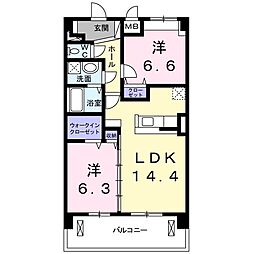 間取図画像 2LDK